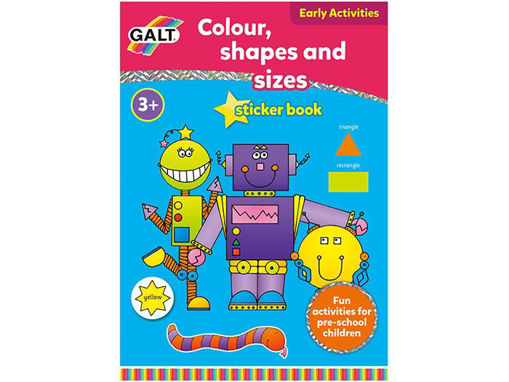 Picture of COLOUR SHAPES & SIZES STICKER BOOK